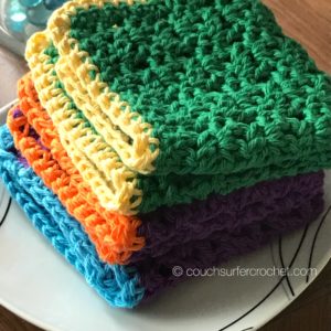 crochet washcloth - cotton
